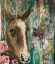 Load image into Gallery viewer, Eternal Companions: Spirits Entwined" - A Soul Essence Portrait in Mixed Media